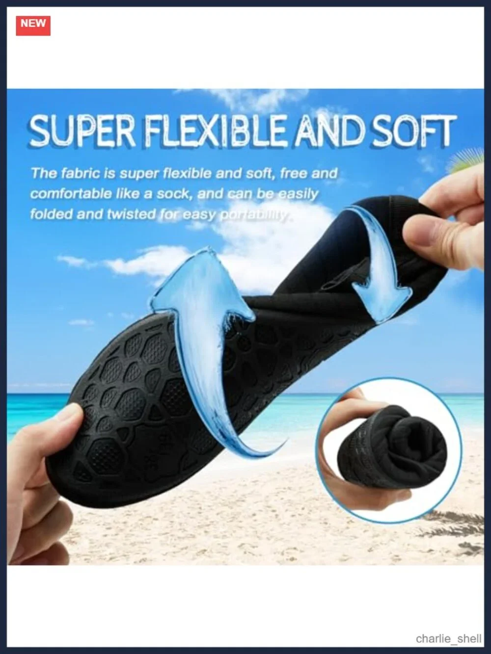Quick-Dry Barefoot Aqua Socks Water Shoes Anti-Slip Swim Beach